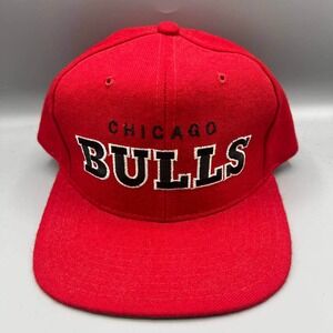 Vintage Chicago Bulls Hat Men Red Green Starter Snap‎ Back Cap Wool